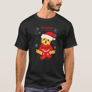 Yoga Christmas Dog Yorkie Yorkshire Terrier T-Shirt