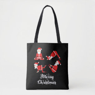 Yoga Christmas Fitness Tote Bag
