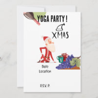 Yoga Christmas Santa Claus instructor