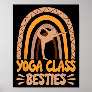 Yoga Cl Besties Bff Best Friends Bestie  Poster