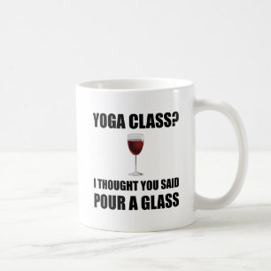 Yoga Class Glass Coffee Mug