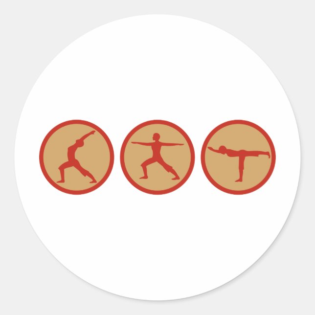 YOGA CLASSIC ROUND STICKER (Front)