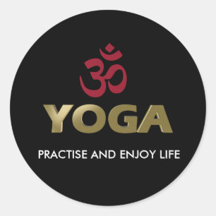 Yoga Classic Round Sticker