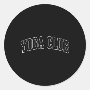 Yoga Club - Collegiate University College Campus V Classic Round Sticker