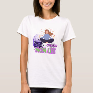 Yoga Coffee Chaos – Mum Life T-Shirt