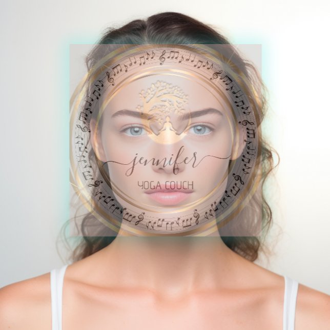 Yoga Couch Therapist Mindfullness QR CODE Music  Square Business Card (Yoga Couch Therapist Mindfullness QR CODE Music Square Business Card)