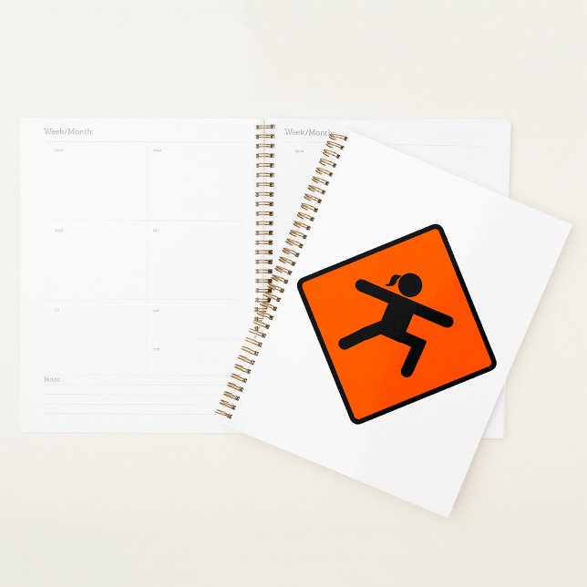 Yoga Crossing Sign Warrior Pose Stick Figure  Planner (Creator Uploaded)