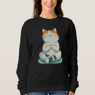 Yoga Cute Kitty Cat Sweatshirt