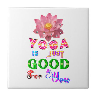Yoga Décor Is Just Good For You Ceramic Tile