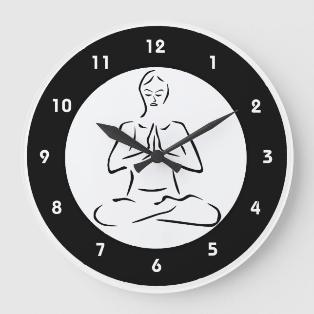 Yoga Design Wall Clock (Front)