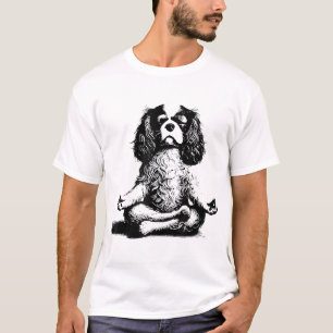 Yoga Dog Cavalier King Charles Spaniel T-Shirt