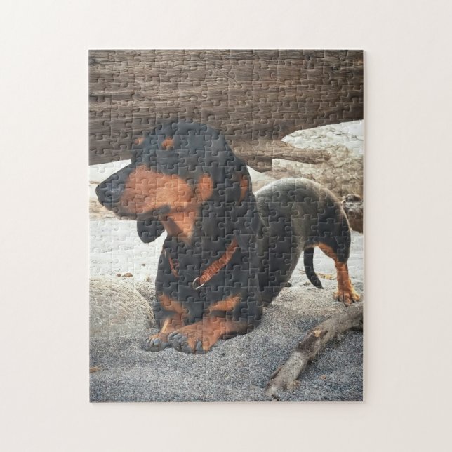 Yoga dog jigsaw puzzle (Vertical)