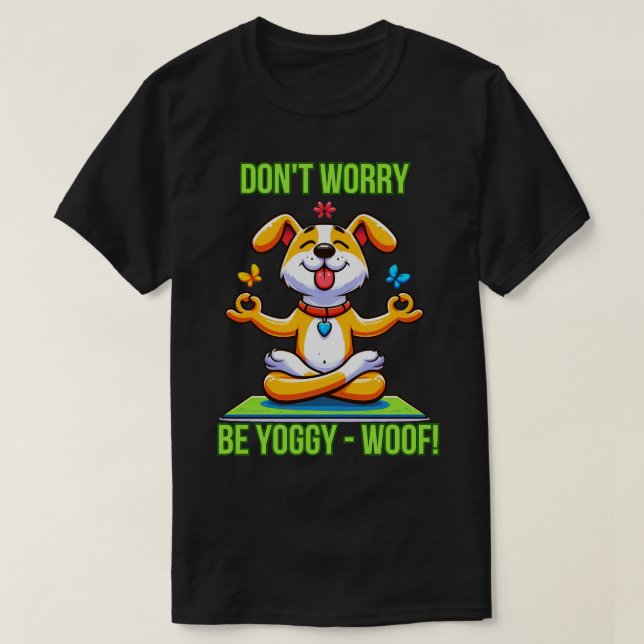 Yoga Dog T-Shirt (Design Front)