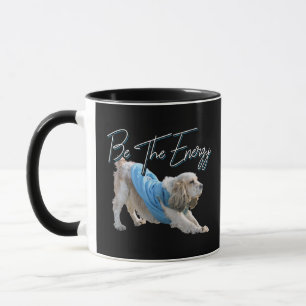 Yoga Downward Dog - Cute Be The Energy Quote Mug