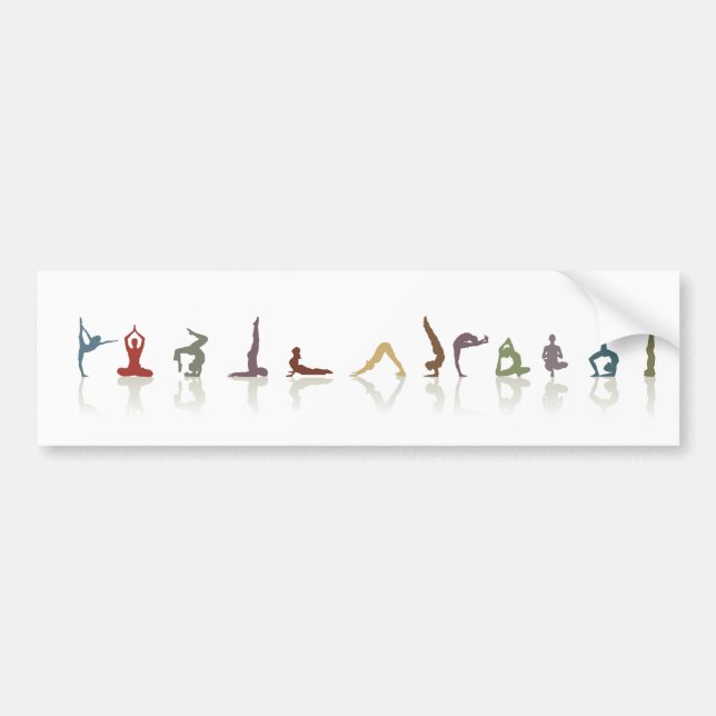 yoga earth bumper sticker (Front)