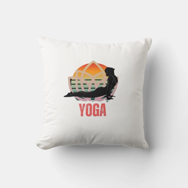 Yoga: Embrace the Flow Cushion (Front)