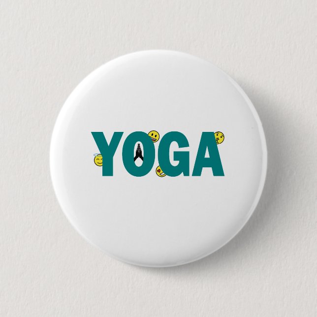 Yoga Emoji Button (Front)