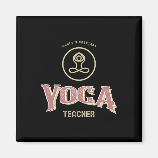Yoga Exercise Relaxation Teacher  Magnet (Front)