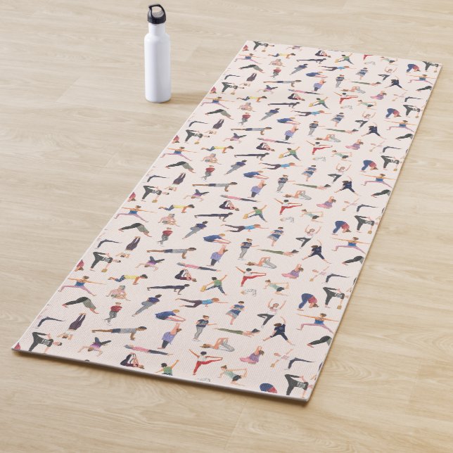 Yoga figures on a yoga mat! mat (In Situ)