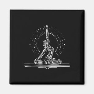 Yoga Flow One-line Art Magnet