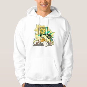Yoga Flow with Cat & Golden Crystals Hoodie