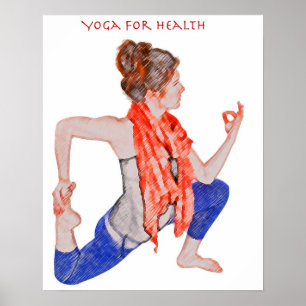 Yoga for Health on a poster