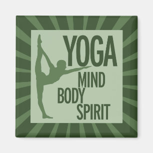 YOGA for mind body and spirit Magnet