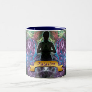 Yoga Fractal Magic Spiritual Art Mug
