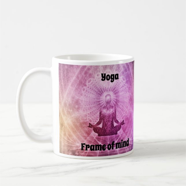 Yoga frame of mind coffee mug (Left)