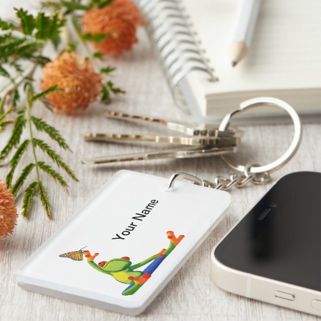 Yoga Frog Key Ring (Front Right)