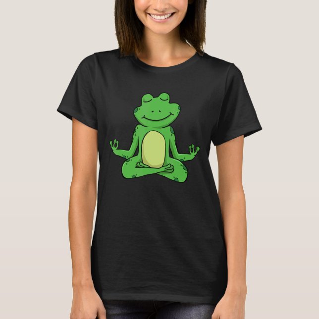 Yoga Frog Meditating Zen for Yoga Frog T-Shirt (Front)