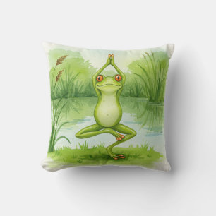 Yoga Frog Pillow