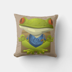 Yoga Frog Pillow