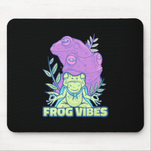 Yoga Frog Vibes Mouse Pad