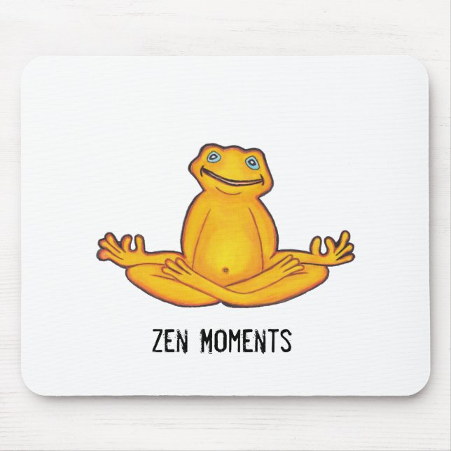 Yoga Frog - Zen Moments Mousepad (Front)
