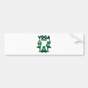 Yoga Frogs Bumper Sticker
