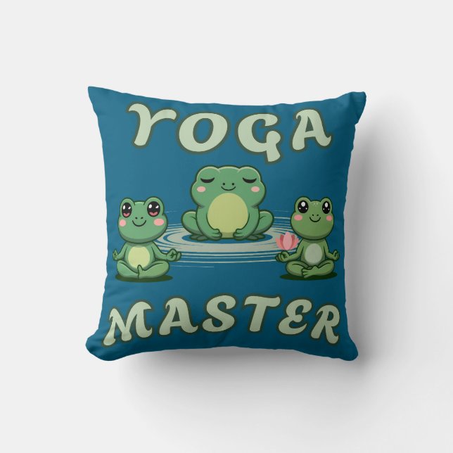 Yoga Frogs Yoga Master Cushion (Front)