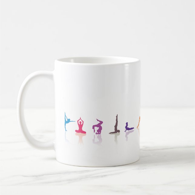 yoga fun coffee mug (Left)