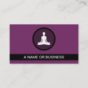 yoga fuscia bubble business card