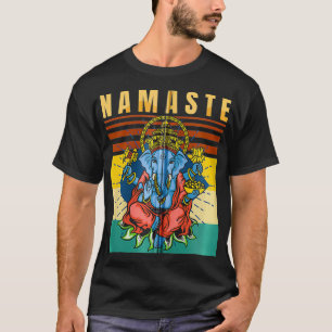 Yoga  Ganesha  Spiritual Meditation  Namaste  Retr T-Shirt