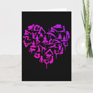 Yoga Gansha Namaste Heart Poses Meditation _1 Card