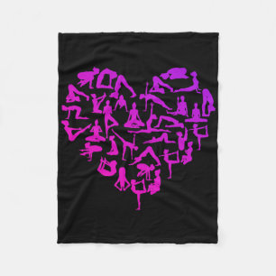 Yoga Gansha Namaste Heart Poses Meditation _1  Fleece Blanket