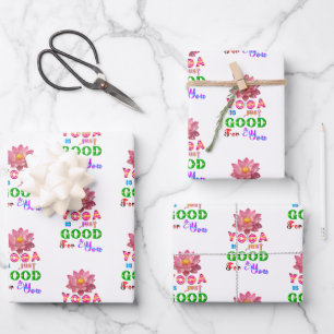 Yoga Gift Is Just Good For You Wrapping Paper Sheet