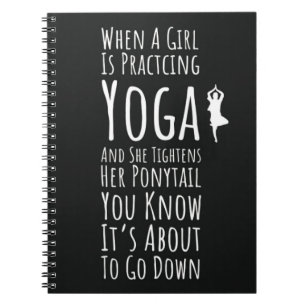 Yoga Gifts For Women Quote For Her Typography Notebook