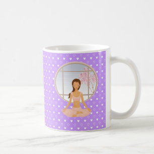yoga girl coffee mug