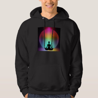 Yoga Girl Female Sun Salutation Meditation Chakra Hoodie