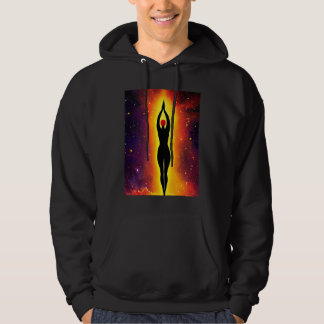 Yoga Girl Female Sun Salutation Meditation Chakra  Hoodie