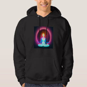 Yoga Girl Female Sun Salutation Meditation Chakra Hoodie