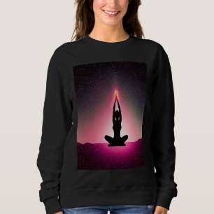 Yoga Girl Female Sun Salutation Meditation Chakra Sweatshirt