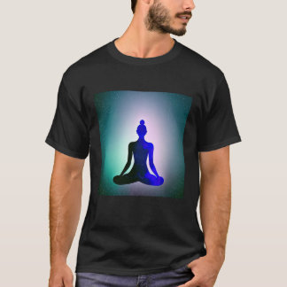 Yoga Girl Female Sun Salutation Meditation Chakra  T-Shirt